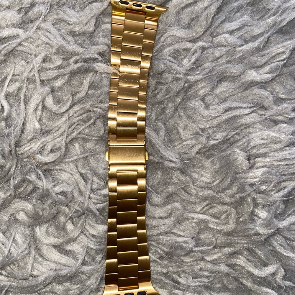 Gold tone metal Apple Watch band